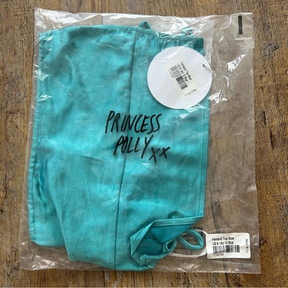 NWT! PRINCESS POLLY FENLAND TOP BLUE 8 - Picture 6 of 7